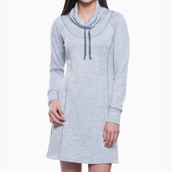 Kuhl Lea Long Sleeve Cowl Neck Dress  size M - Picture 2 of 3